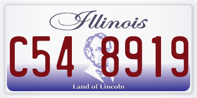 IL license plate C548919
