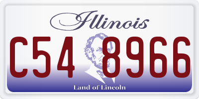 IL license plate C548966