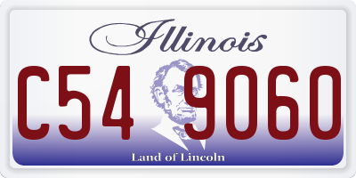 IL license plate C549060