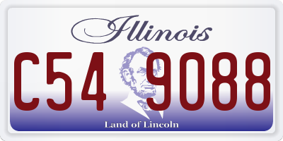 IL license plate C549088