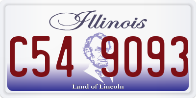 IL license plate C549093