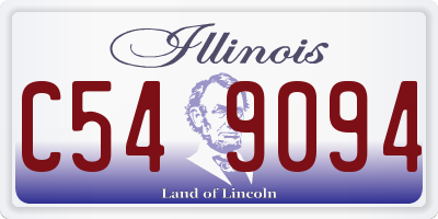 IL license plate C549094