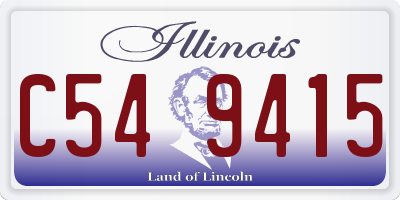 IL license plate C549415