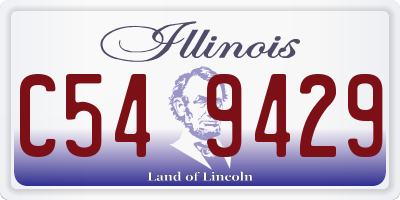 IL license plate C549429