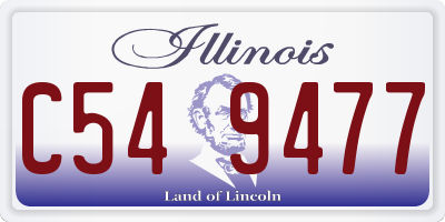 IL license plate C549477