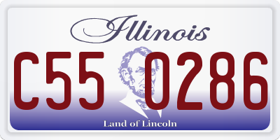 IL license plate C550286