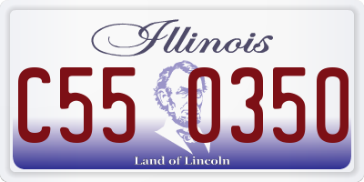 IL license plate C550350