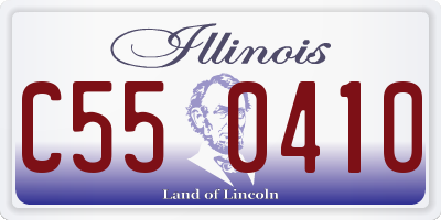 IL license plate C550410