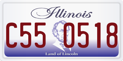 IL license plate C550518
