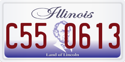 IL license plate C550613