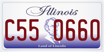 IL license plate C550660