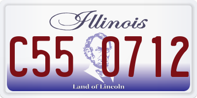 IL license plate C550712