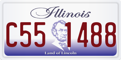 IL license plate C551488
