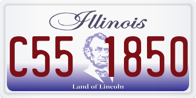 IL license plate C551850