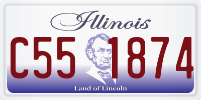 IL license plate C551874