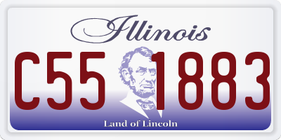 IL license plate C551883