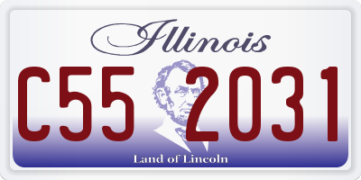 IL license plate C552031