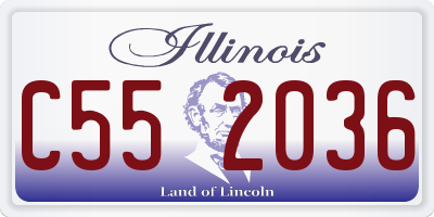 IL license plate C552036