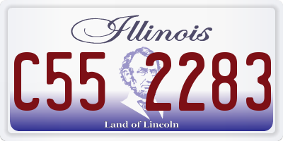 IL license plate C552283