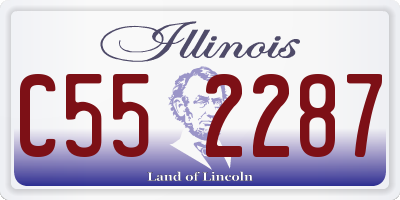 IL license plate C552287