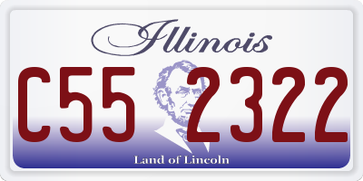 IL license plate C552322