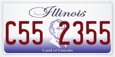 IL license plate C552355