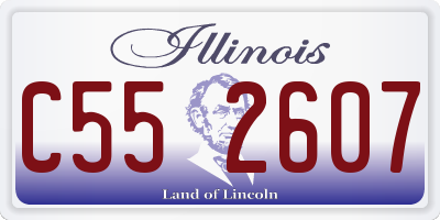 IL license plate C552607