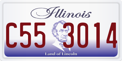 IL license plate C553014