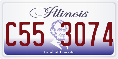 IL license plate C553074