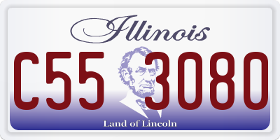 IL license plate C553080