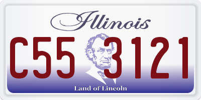 IL license plate C553121