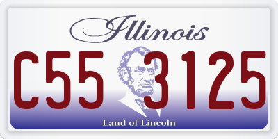 IL license plate C553125