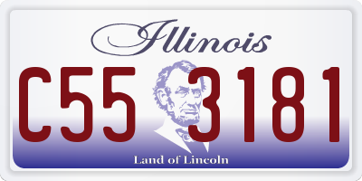 IL license plate C553181