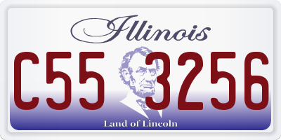 IL license plate C553256