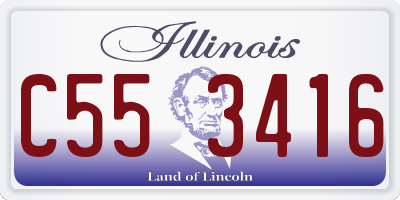 IL license plate C553416