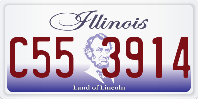 IL license plate C553914
