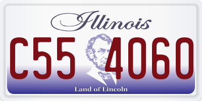IL license plate C554060