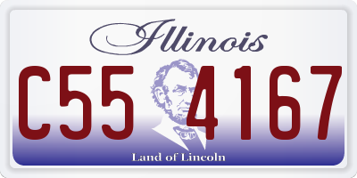 IL license plate C554167