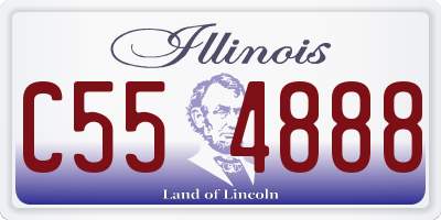 IL license plate C554888