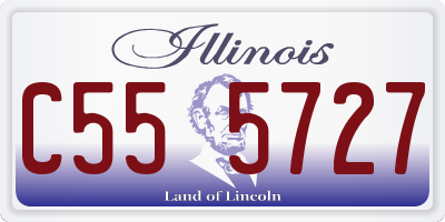 IL license plate C555727