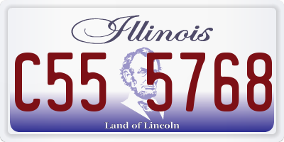 IL license plate C555768