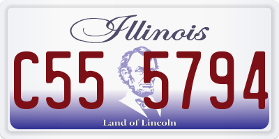 IL license plate C555794