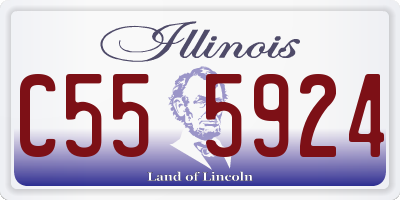 IL license plate C555924