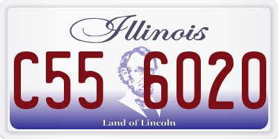 IL license plate C556020