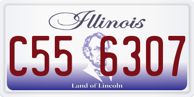 IL license plate C556307