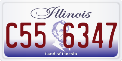 IL license plate C556347