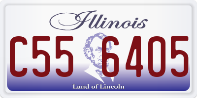 IL license plate C556405