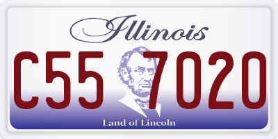 IL license plate C557020