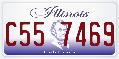 IL license plate C557469