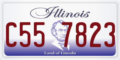 IL license plate C557823